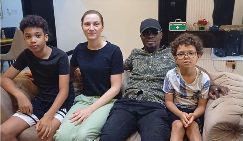 A family who stayed at Priestly Apartments